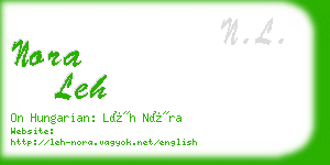 nora leh business card